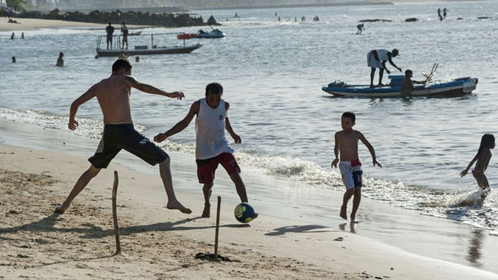 El fútbol playa es toda una religión en Natal