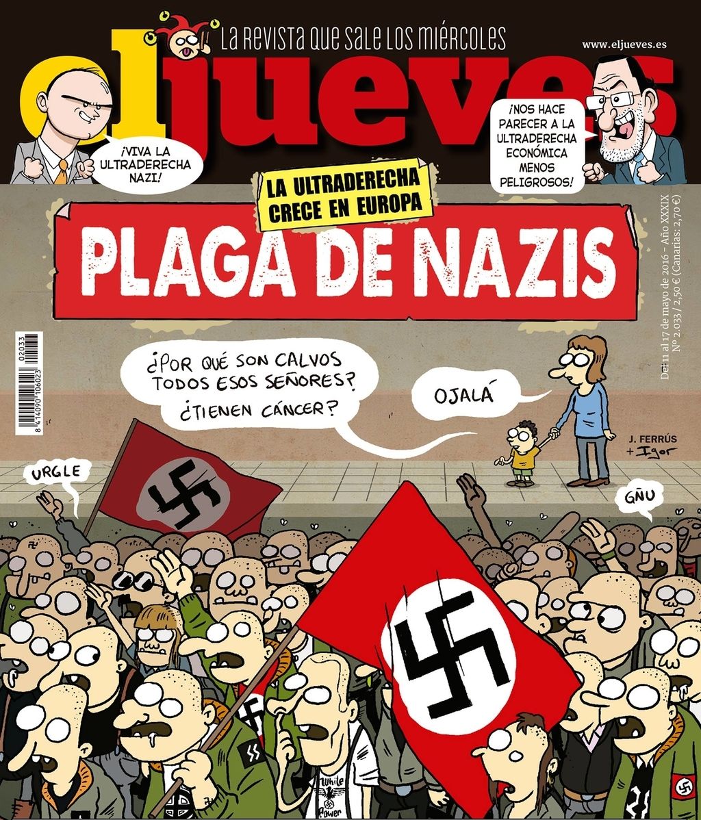 La directora de 'El Jueves', agredida tras publicar una portada contra los neonazis