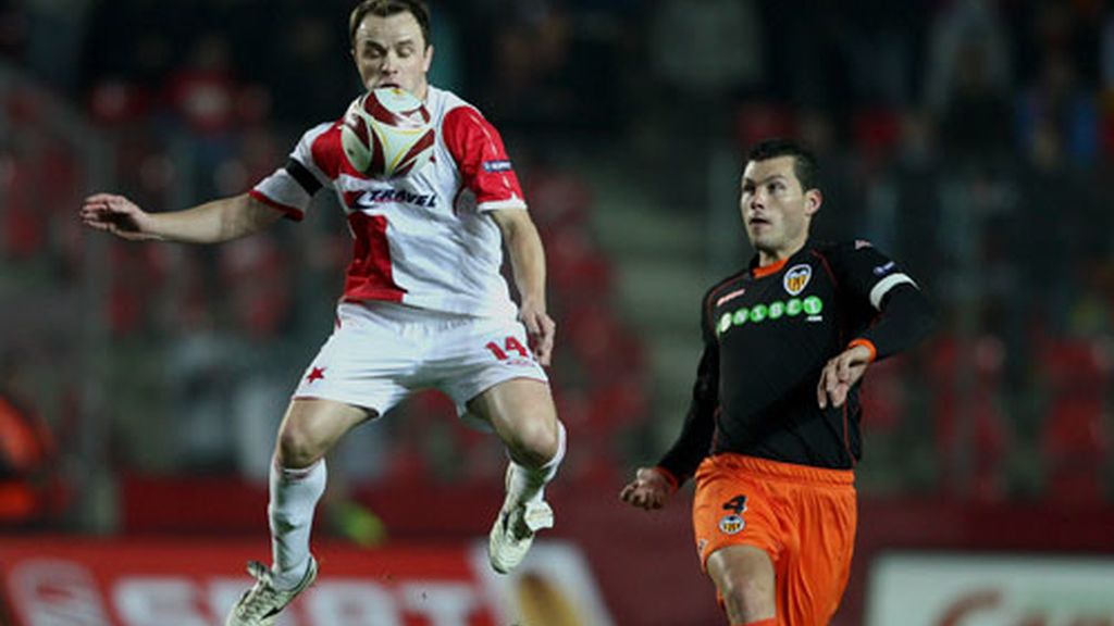 Slavia de Praga-Valencia, en imágenes