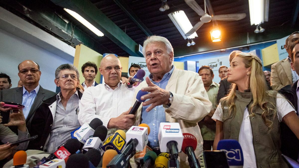 Felipe González se reúne en Caracas con opositores a Maduro