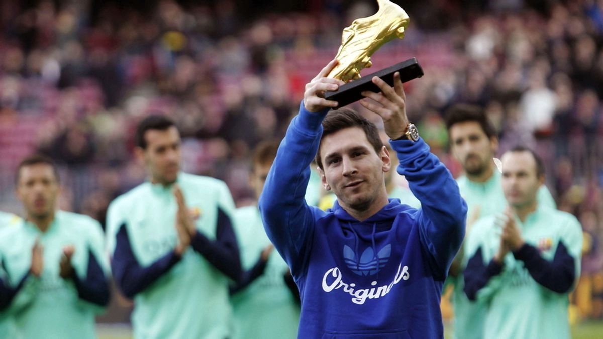 Messi ofrece su tercera 'Bota de Oro' al Barça