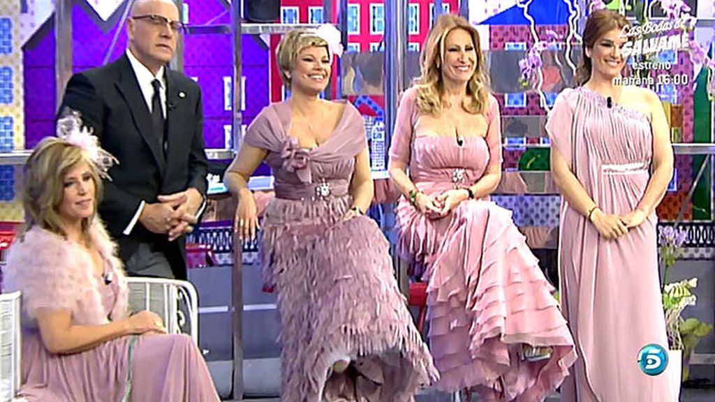 Los colaboradores de 'Sálvame' se visten de boda