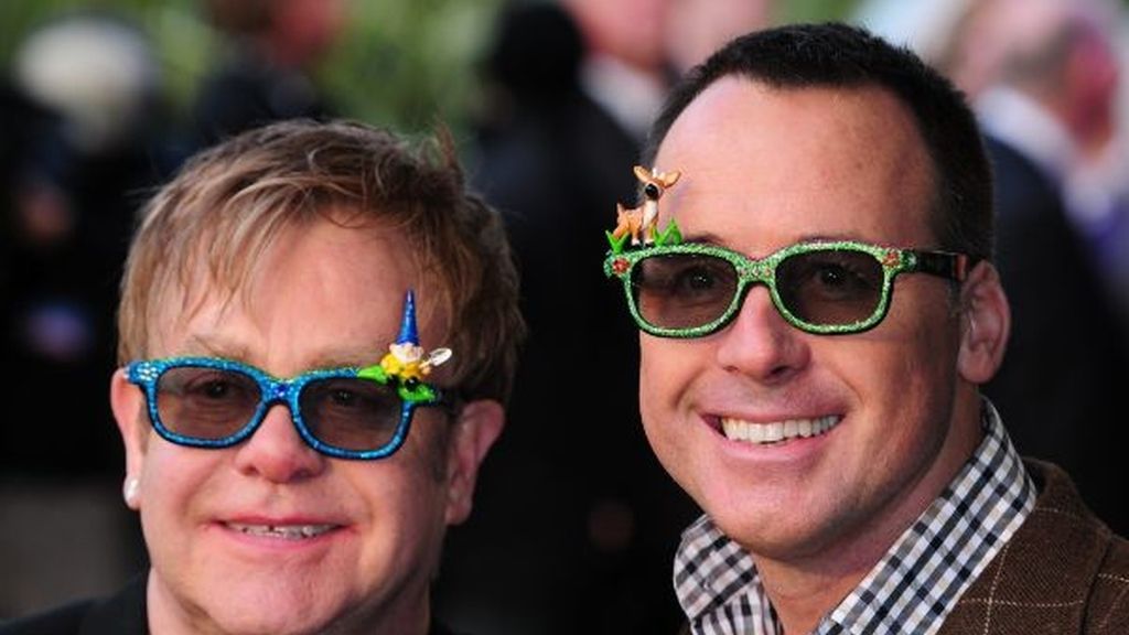 Elton John y su marido, David Furnish