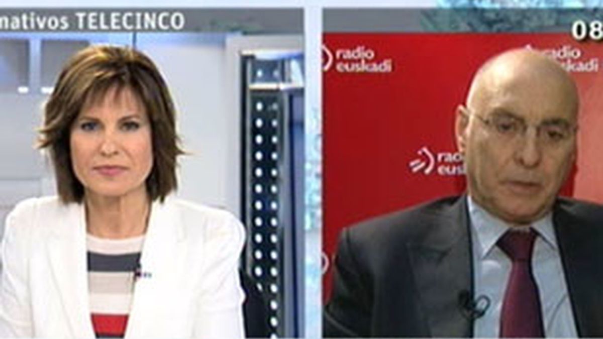 El consejero del Interior del País Vasco, Rodolfo Ares, durante una entrevista en el Informativo Matinal. Vídeo: Informativos Telecinco.