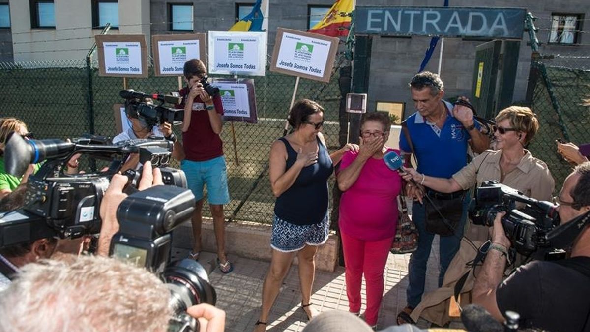 Josefa Hernández sale de la cárcel de Lanzarote