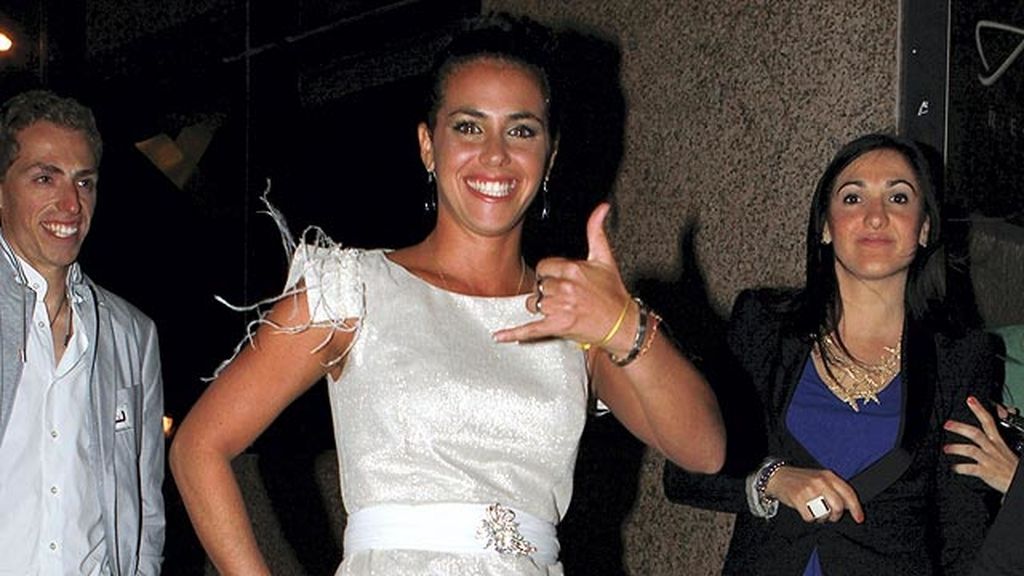 Pepe celebra su victoria en la post fiesta