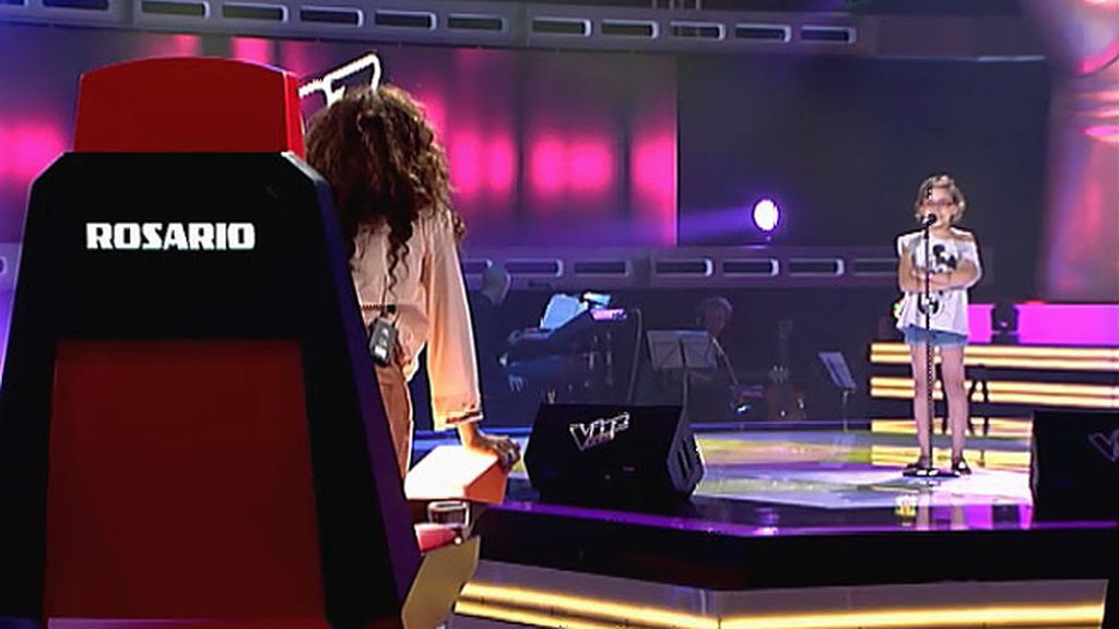 Iraila se emocionó cuando los tres coaches se dieron la vuelta en su audición