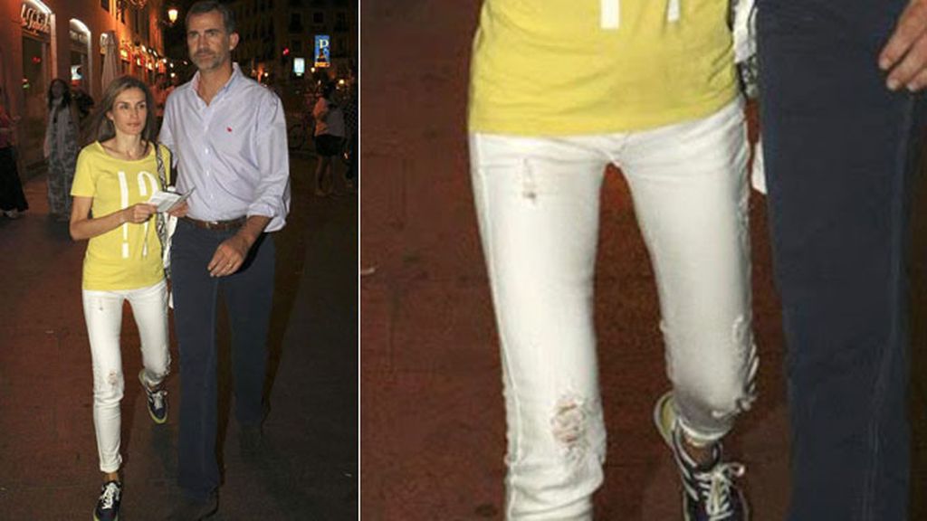 Letizia y los 'ripped jeans'