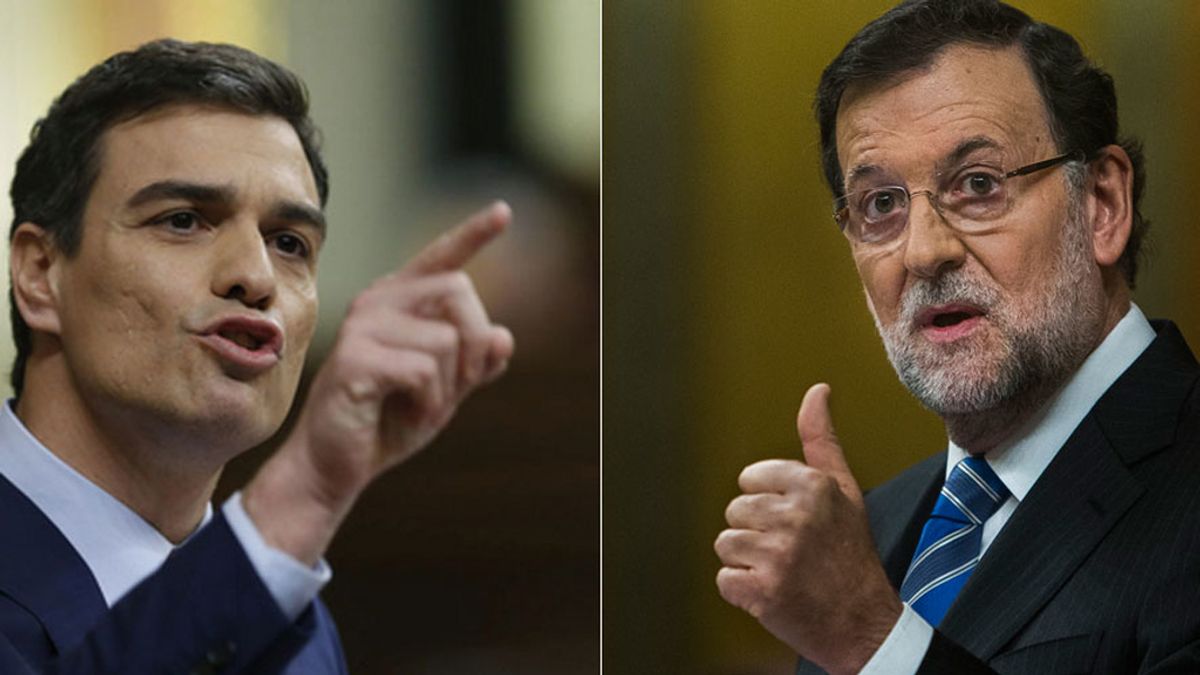 Pedro Sánchez y Mariano Rajoy durante el Debate sobre el Estado de la Nación