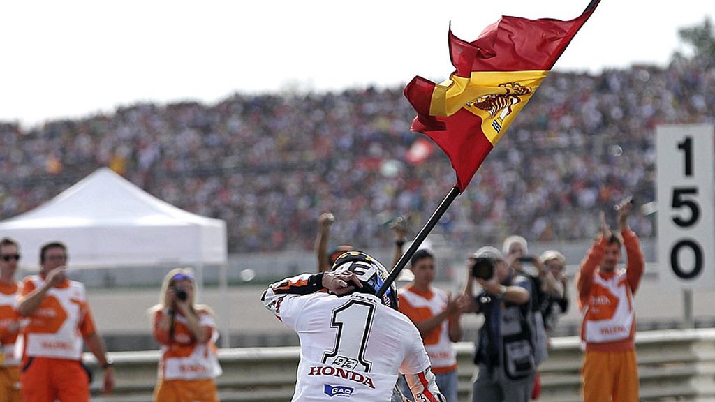 La sonrisa del nuevo campeón de MotoGP