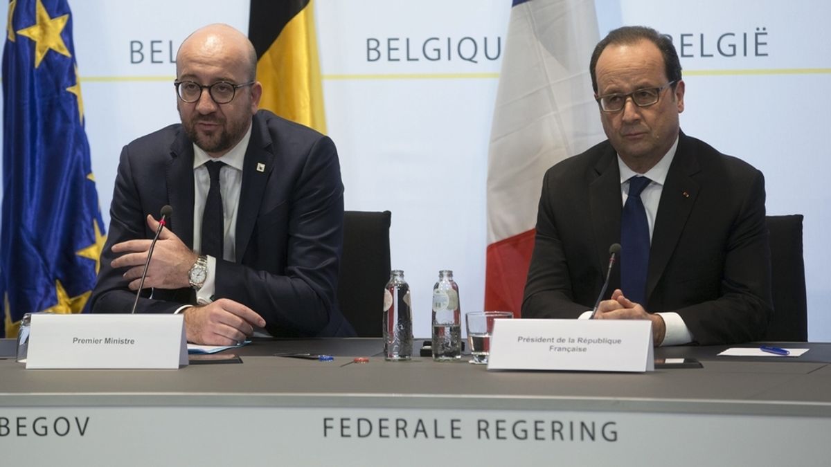 El primer ministro belga y Hollande explican la detención de Salah Abdeslam