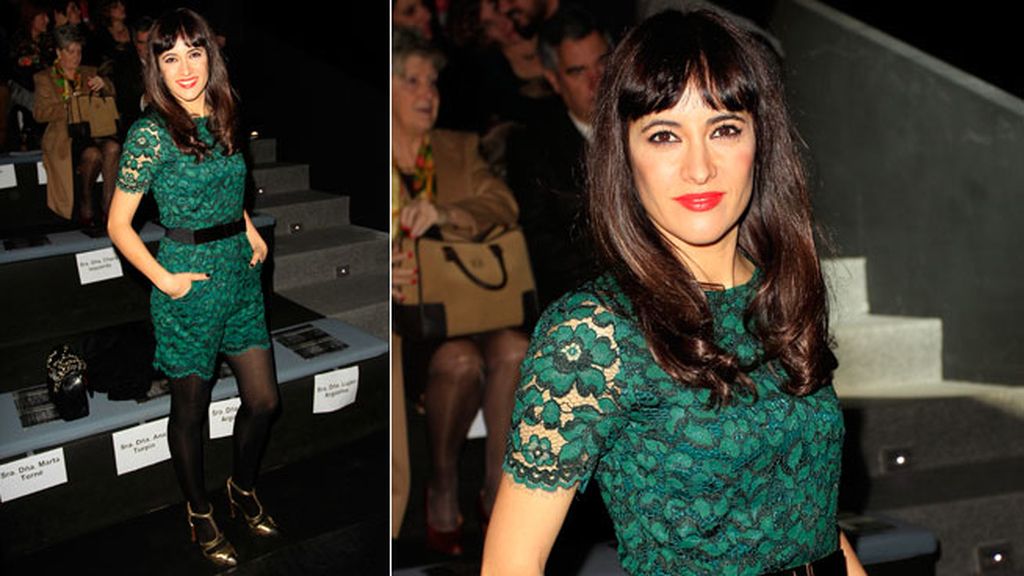 Ana Turpin en el desfile de Roberto Verino