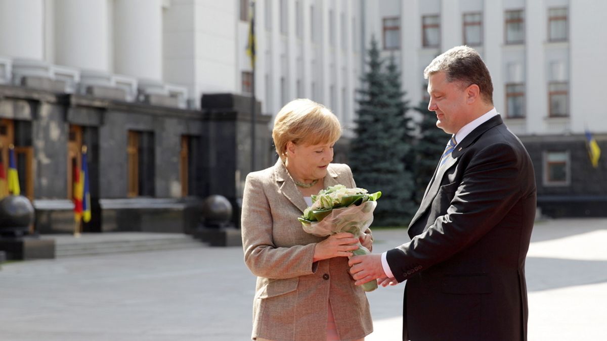 Poroshenko y Merkel