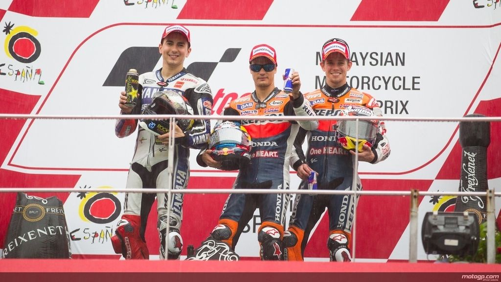 Pedrosa gana el Gran Premio 'interruptus' de Malasia