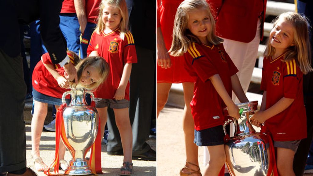 Sofía y Leonor, hijas de los príncipes de Asturias