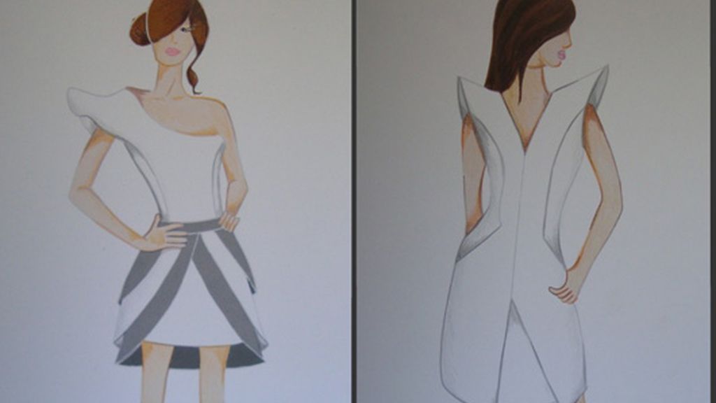 Los bocetos para el estilismo de Mercedes Milá en GH 12