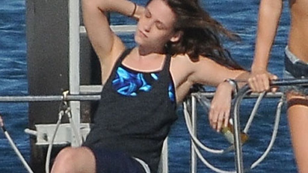 Kristen Stewart, de rodaje relajado en altamar