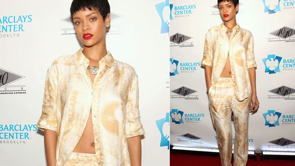 Rihanna, ¡no sin su pijama!