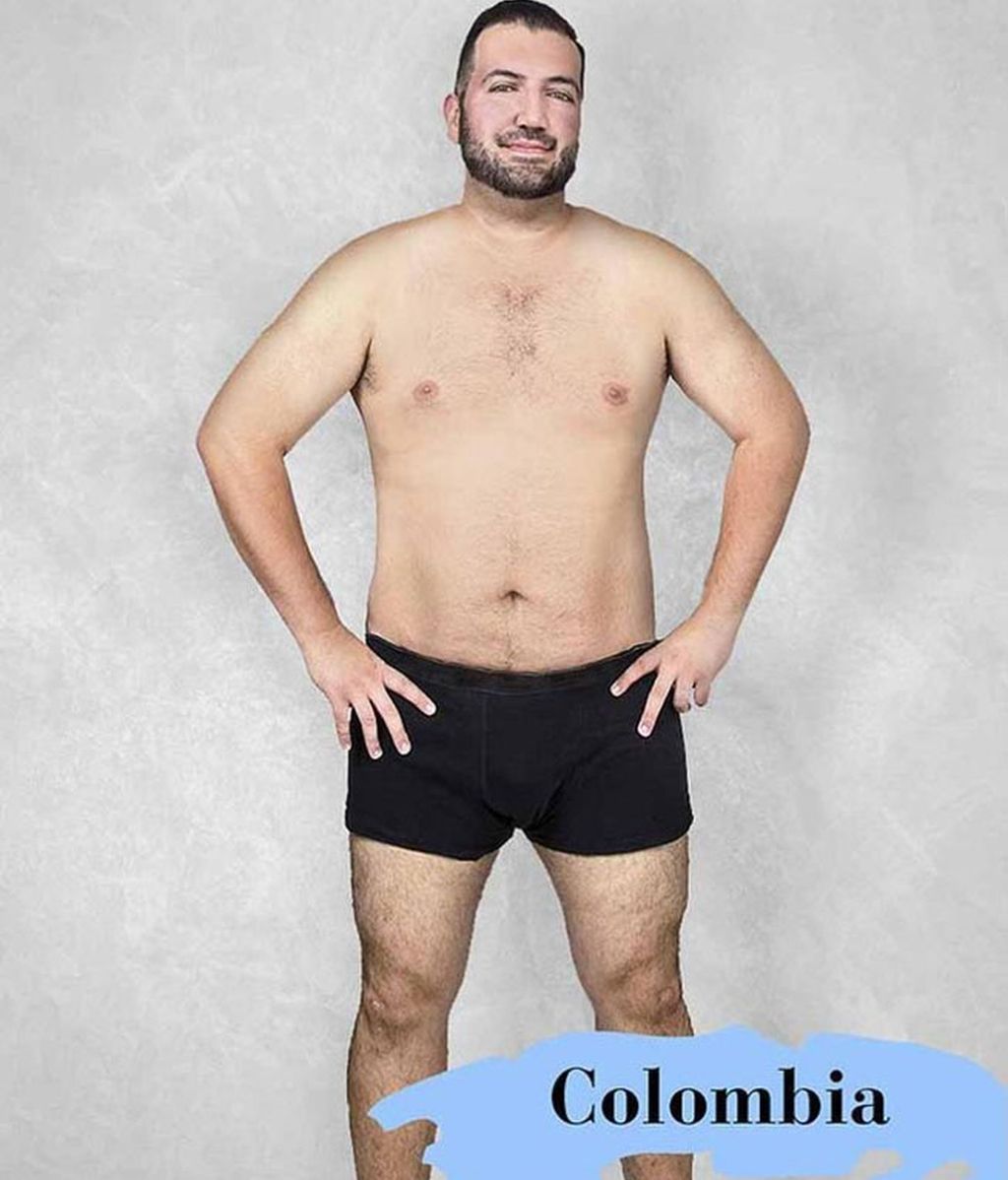 Así sería el hombre "perfecto" en cada país