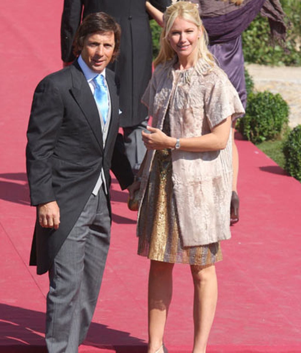 Valeria Maza y su esposo