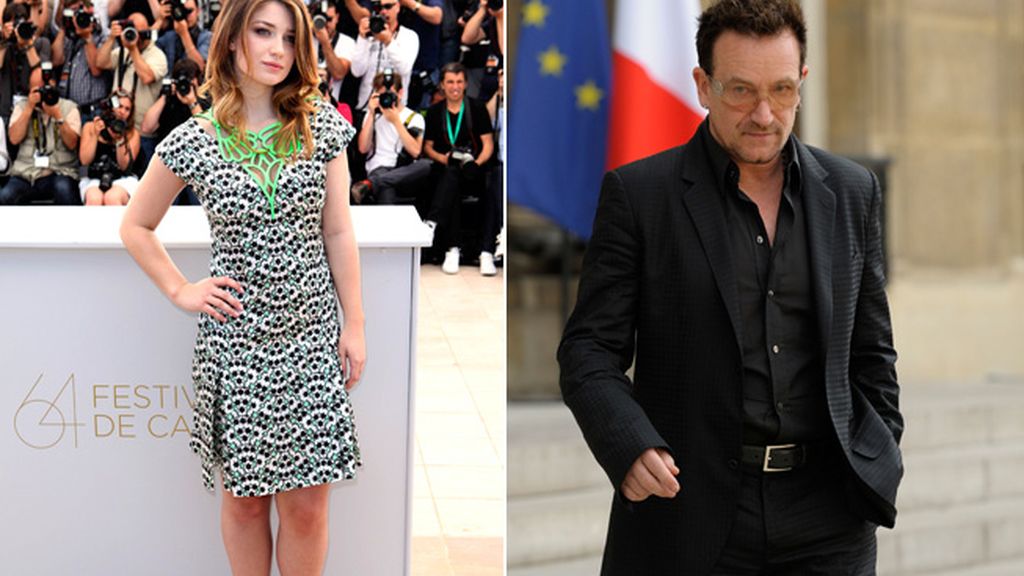 Eve Hewson y su padre, el vocalista de U2, Bono