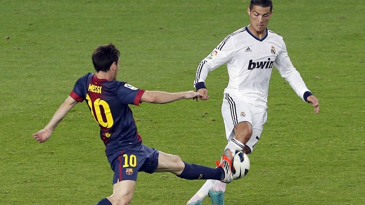 Cristiano Ronaldo y Messi. Foto: EFE