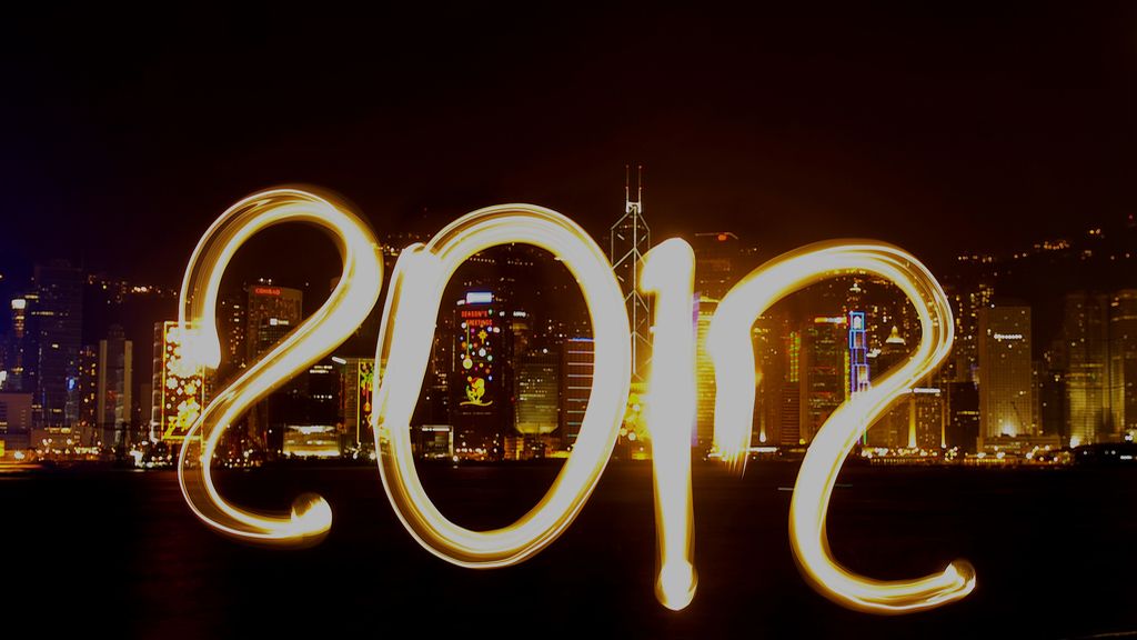 Dibujos de luz para felicitar el año nuevo