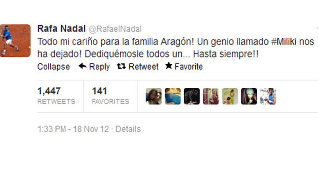 Adiós tuitero al Payaso de la Tele