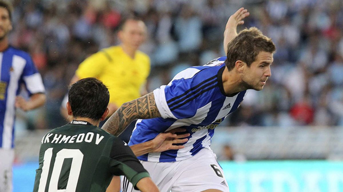 Xabi Prieto encarrila el pase de la Real Sociedad