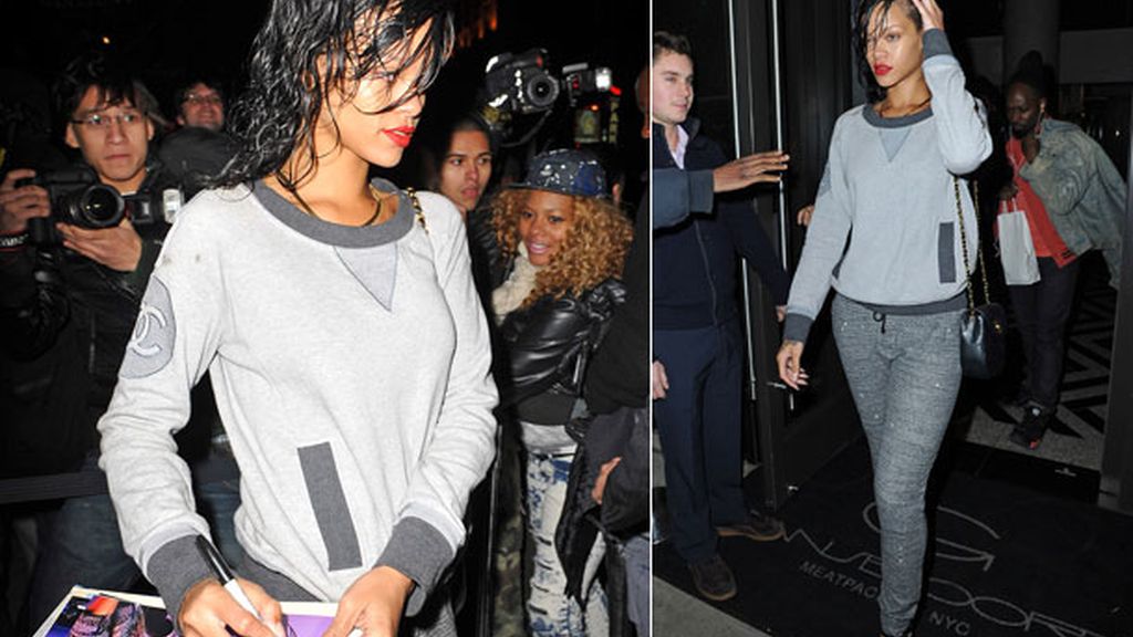 Look improvisado al marcharse del hotel