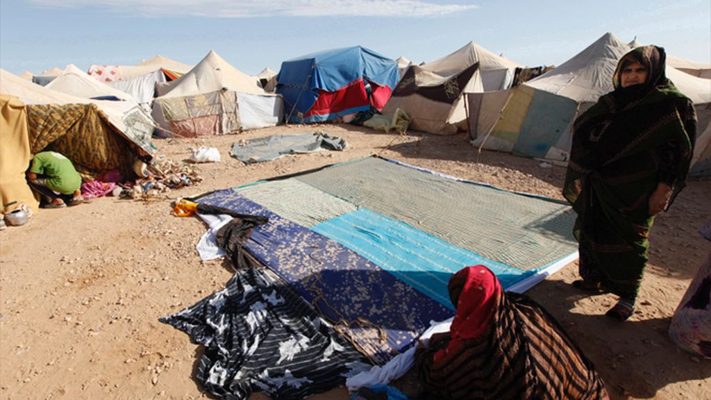Campamento de resistencia en el Sáhara