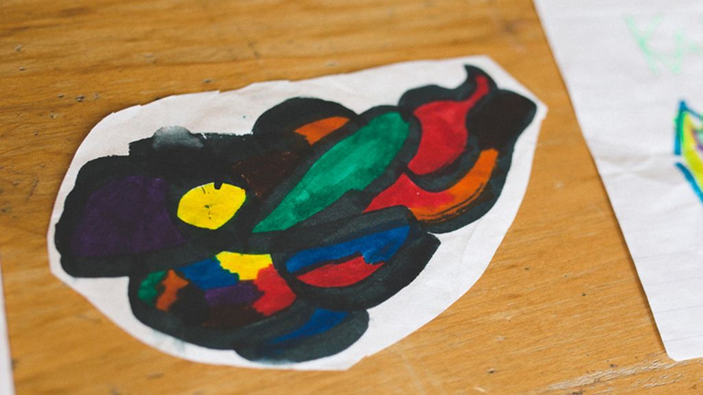 Kai creó el primer dibujó para su padre cuando tenía 4 años