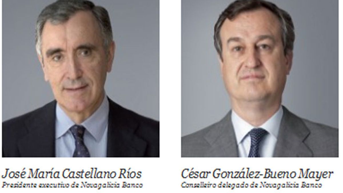 José María Castellano y César González-Bueno, de Novagalicia Banco
