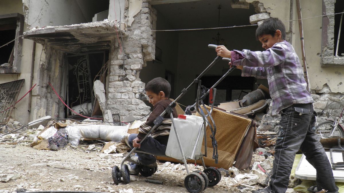 Niños en Homs