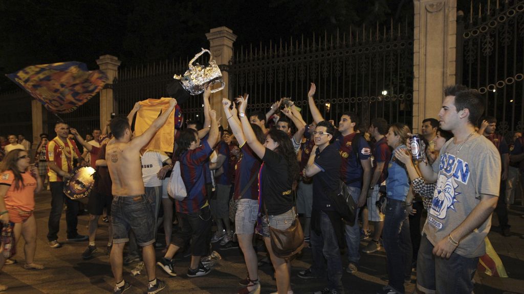 Celebraciones en Madrid y Barcelona por la Copa del Rey
