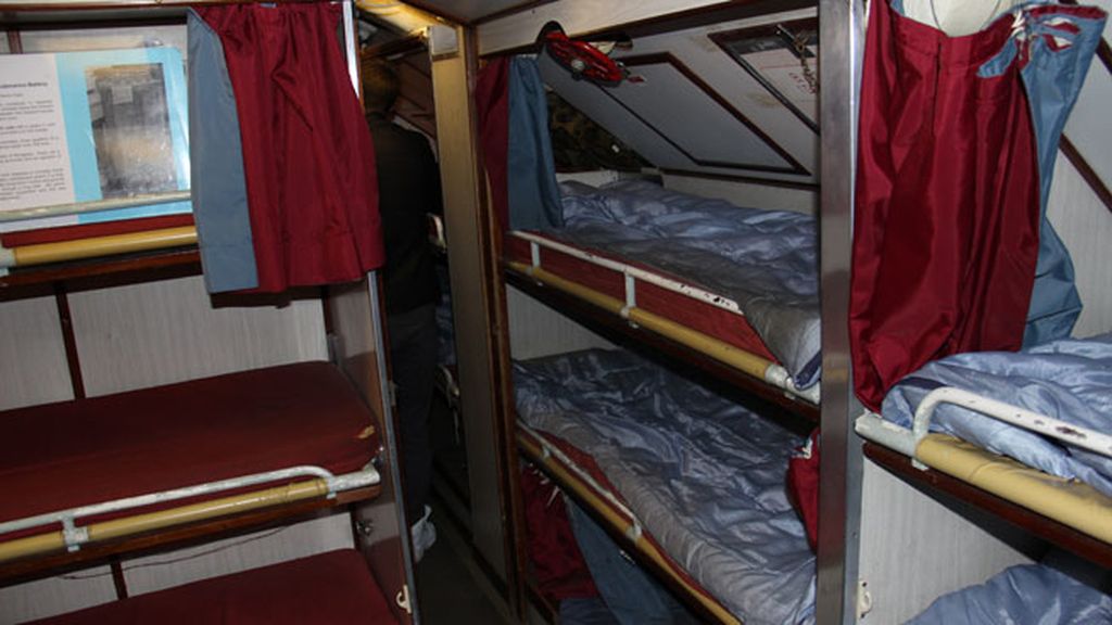 Los camarotes del HMS Ocelot