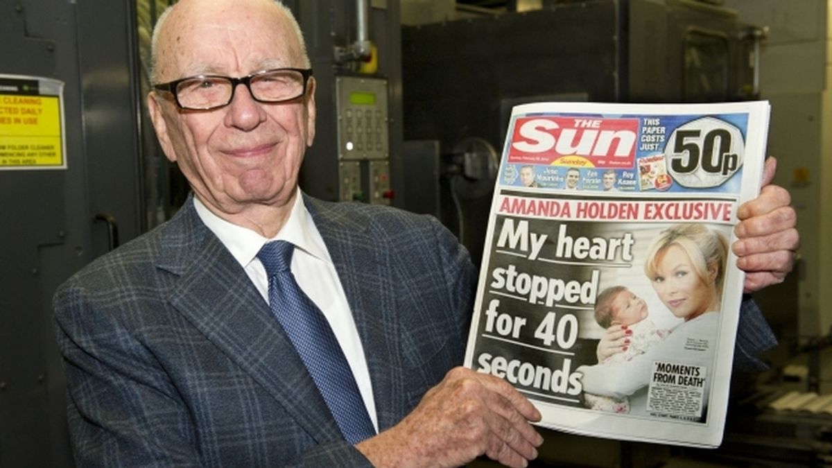 Rupert Murdoch con 'The Sun on Sunday'