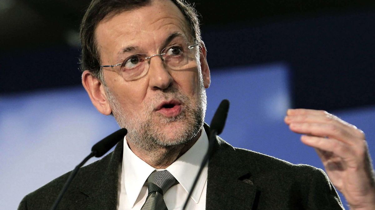 Mariano Rajoy, en Barcelona. Foto: EFE