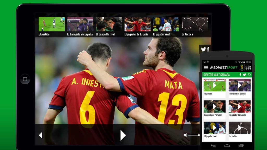 Disfruta el Mundial con la app de Mediaset Sport