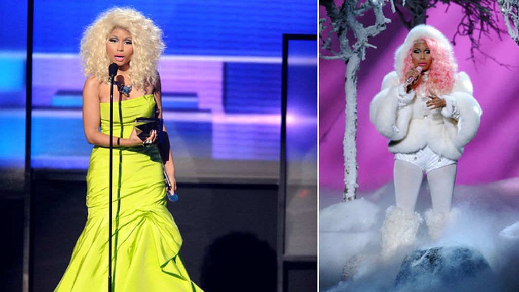 Nicki Minaj se tranformo en la mujer del Yeti para su actuación