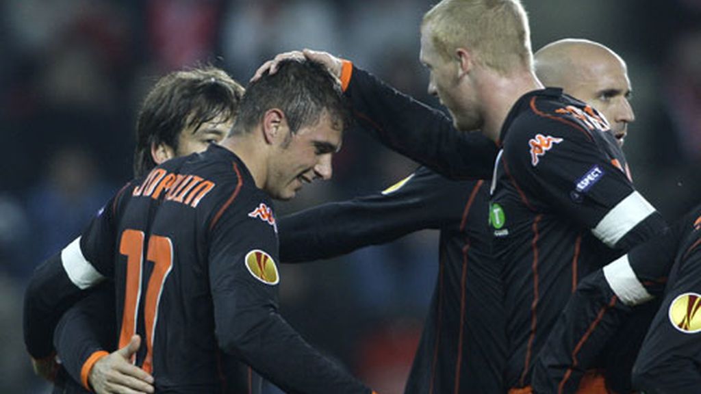 Slavia de Praga-Valencia, en imágenes