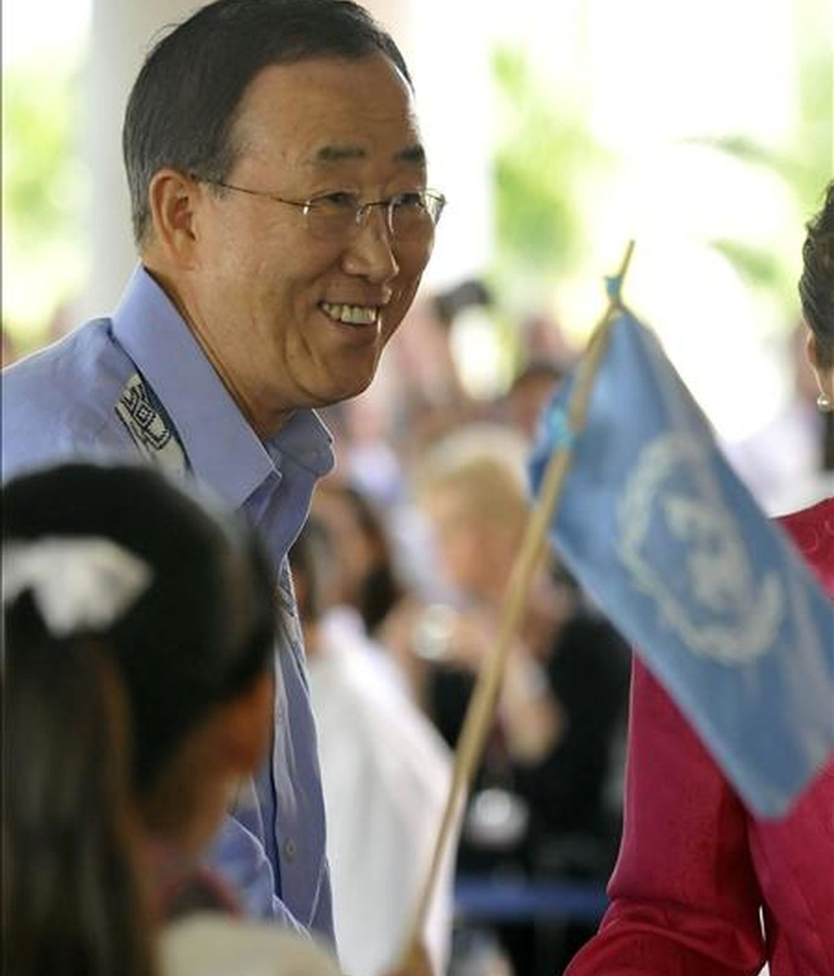 El secretario general de la ONU, Ban Ki-moon, llega, este 7 de diciembre, a la inauguración del tramo negociador definitivo de la Cumbre sobre el Cambio Climático de Cancún (México). EFE El secretario general de la ONU, Ban Ki-moon, llega, este 7 de diciembre, a la inauguración del tramo negociador definitivo de la Cumbre sobre el Cambio Climático de Cancún (México). EFE