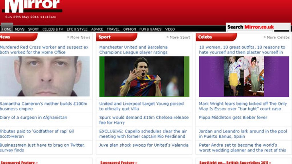Sunday Mirror: "Messiah"