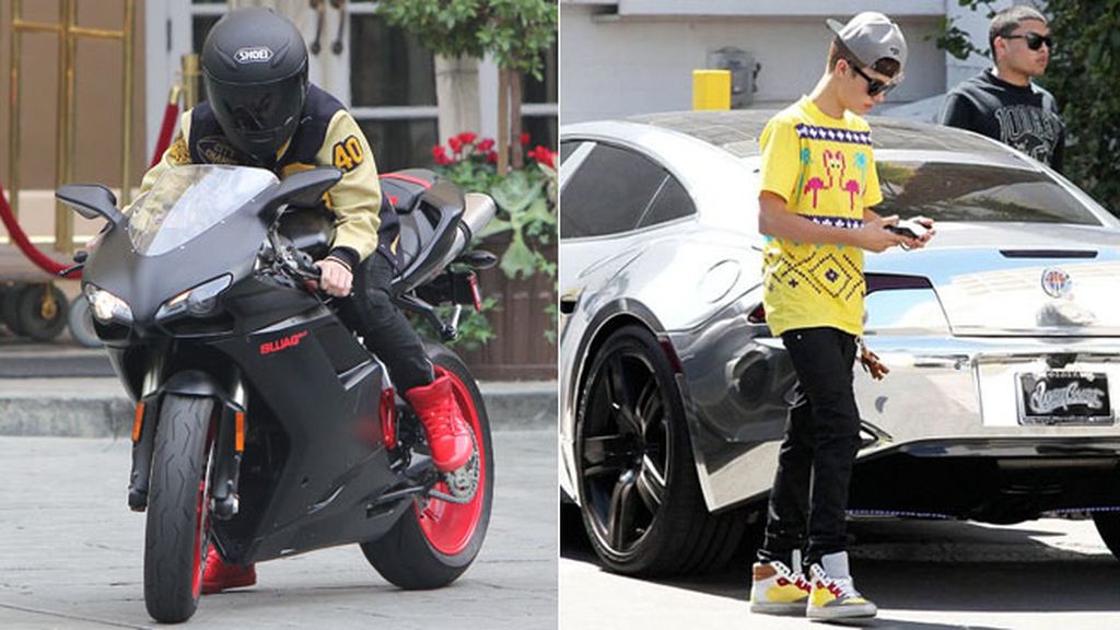 Bieber, como una moto