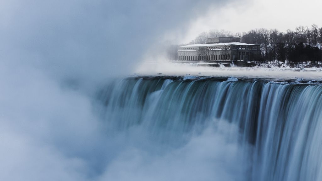 Las Cataratas del Niágara, congeladas