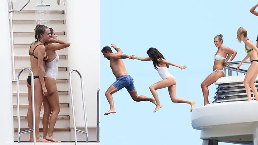 Selena Gómez y Cara Delevigne, en Saint Tropez