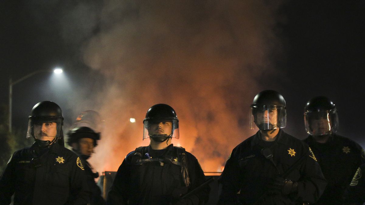 Policía en Ferguson