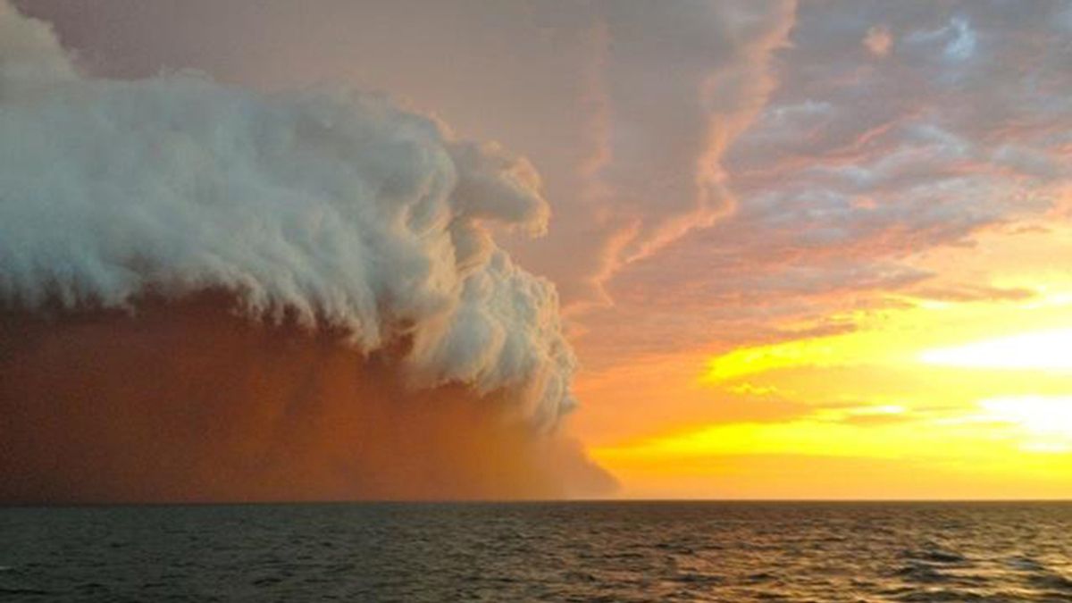 Nube de polvo en Australia