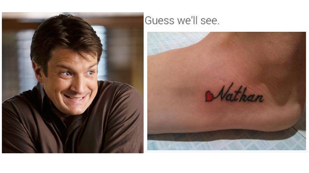 My girlfriend put a picture of my new serenity tattoo on Twitter only to  have it retweeted by Nathan Fillion Giddy a school girl right now   rfirefly