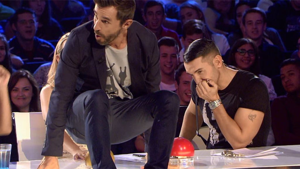 Caras de sorpresa, de asombro, carcajadas...